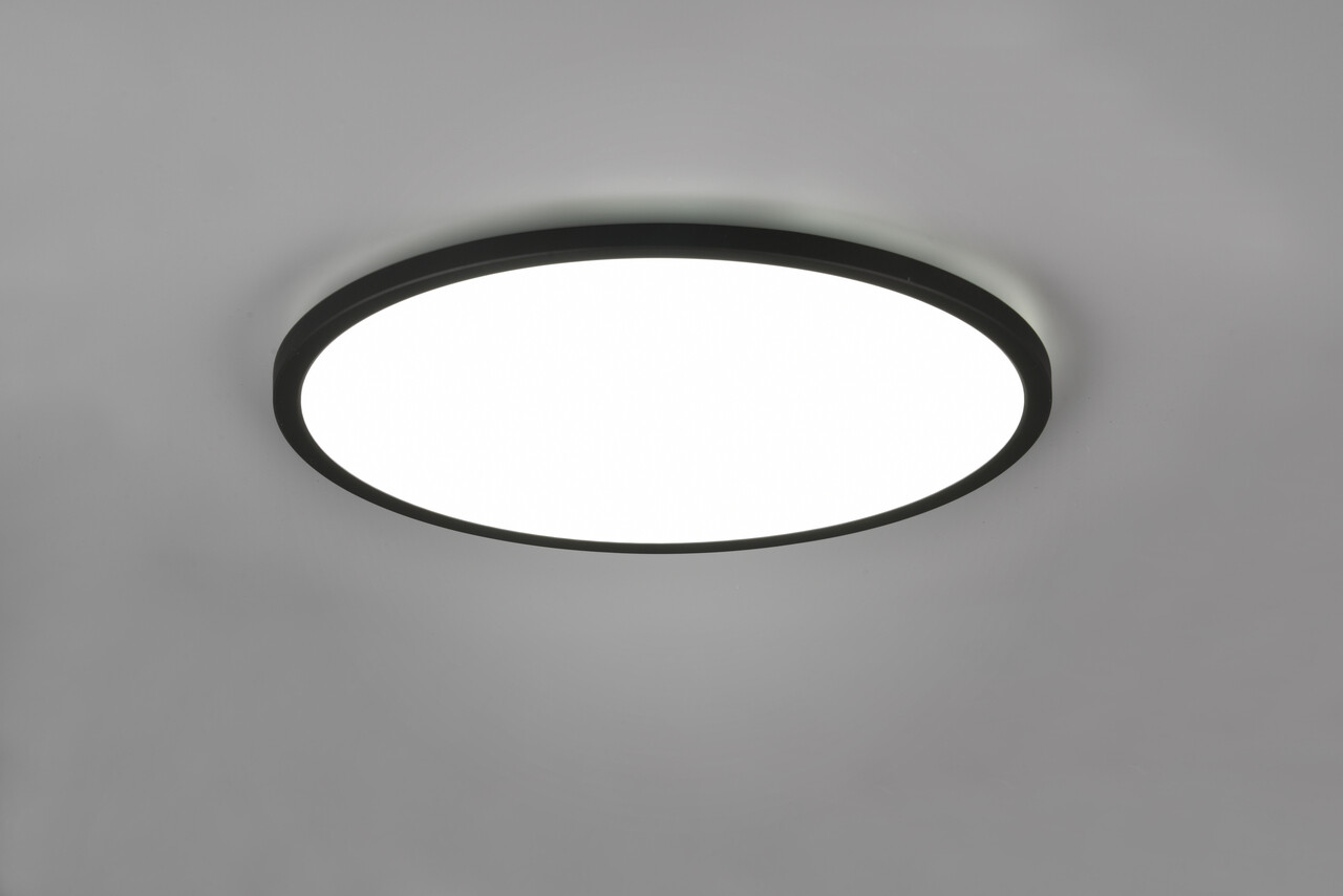 Plafoniera Aureo, RL, 40x2.5 cm, 30W, 1x SMD, plastic, negru mat - imagine 7